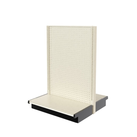 Lozier Gondola Double Sided Starter, Platinum Off-White, 36W x 60H x 19D P369V-ST
